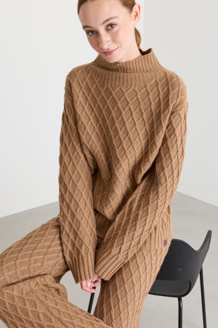 Maglia a trecce - CAMMELLO - Intrend - 3