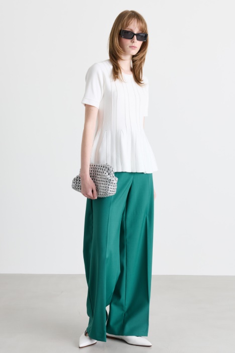 Maglia con punzonatura a motivo - Intrend