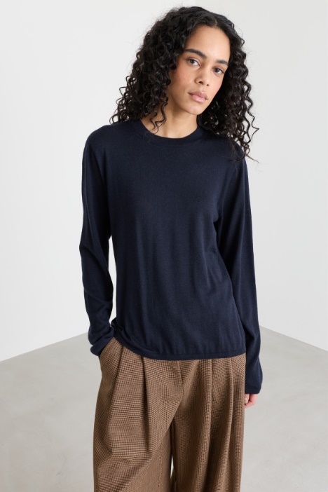 Cashmere round-neck jumper - Intrend