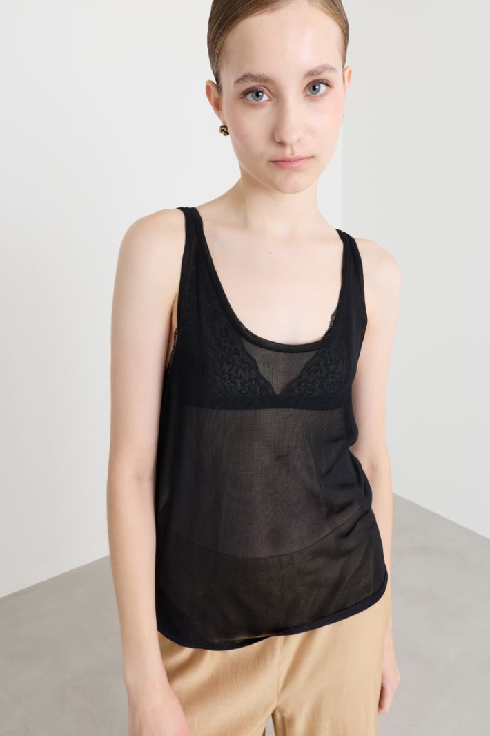 Top in maglia - NERO - Intrend - 3