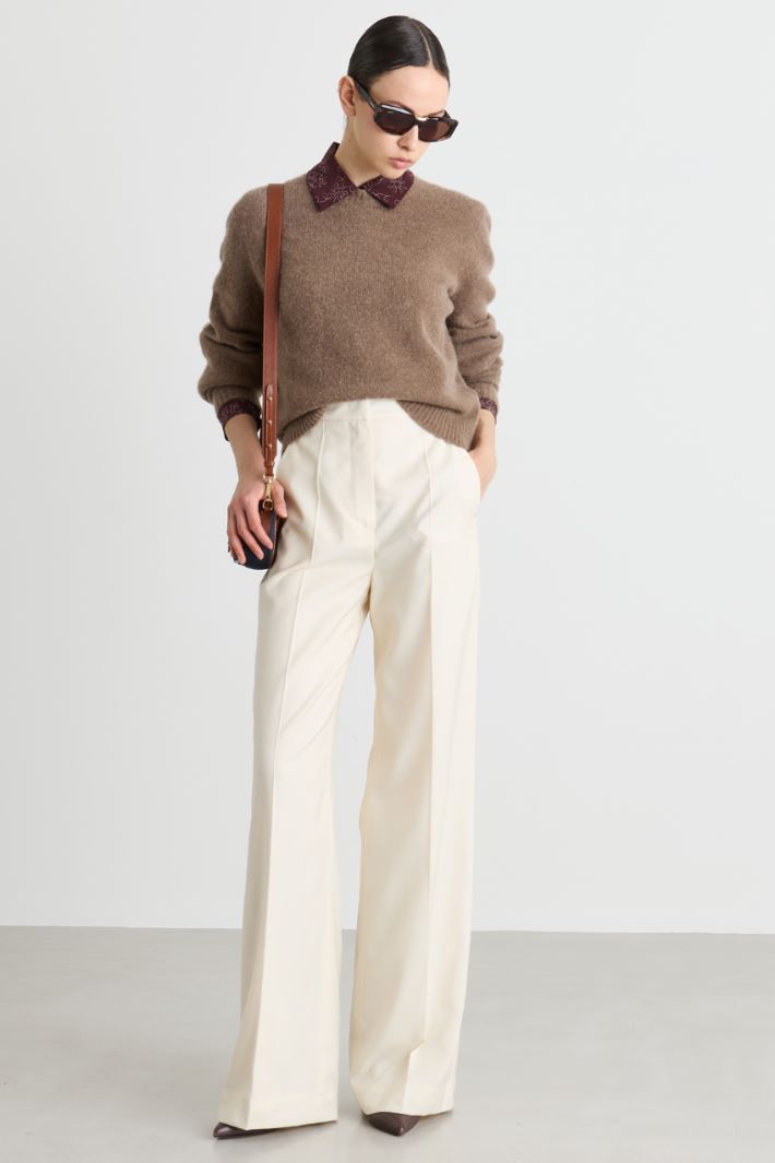 Boxy-fit jumper - BROWN - Intrend
