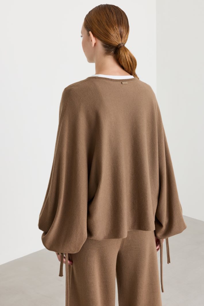Maglia con maniche a coulisse - CAMMELLO - Intrend - 4