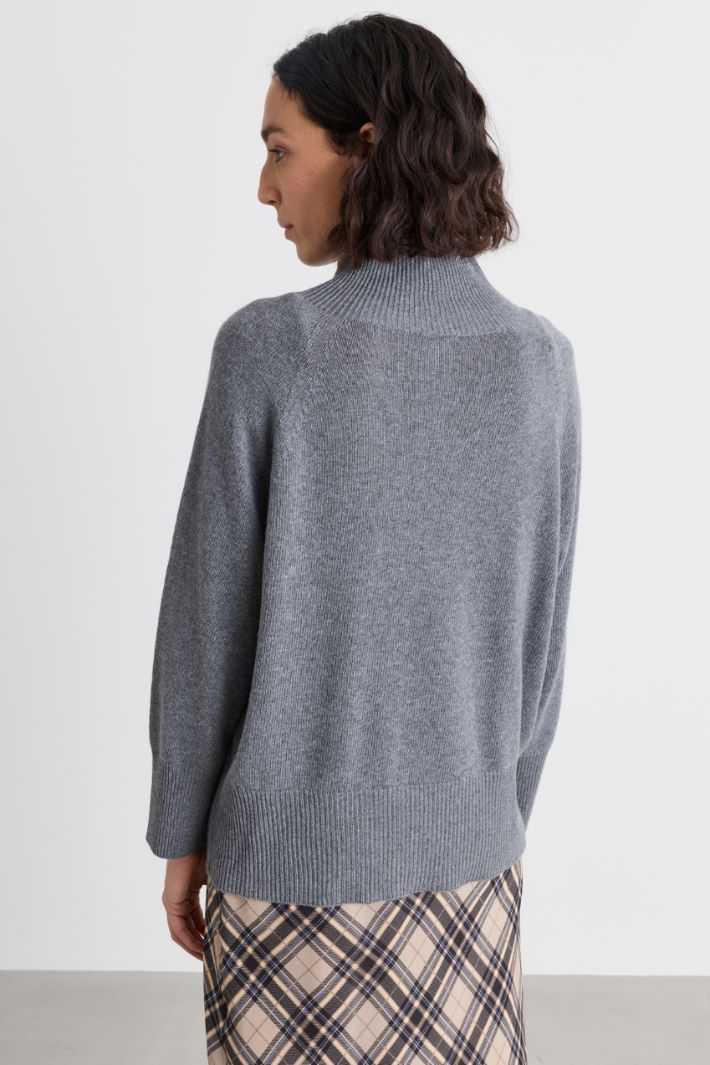 Rollkragenpullover - GRAU - Intrend - 4