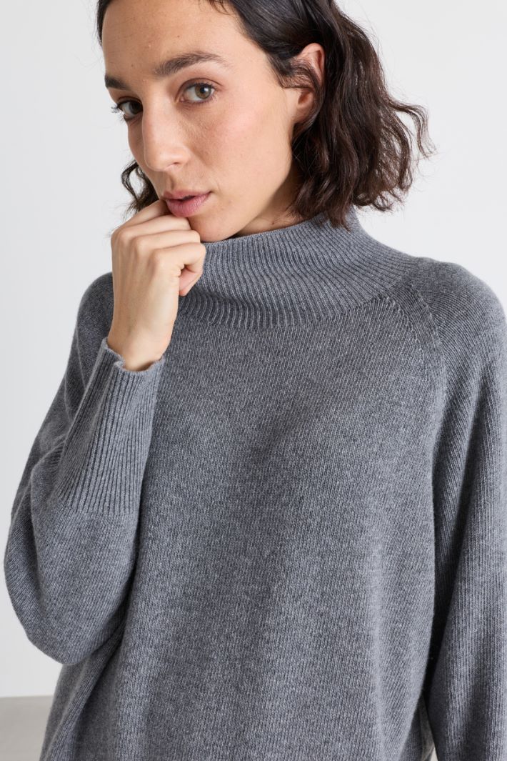 Rollkragenpullover - GRAU - Intrend - 3