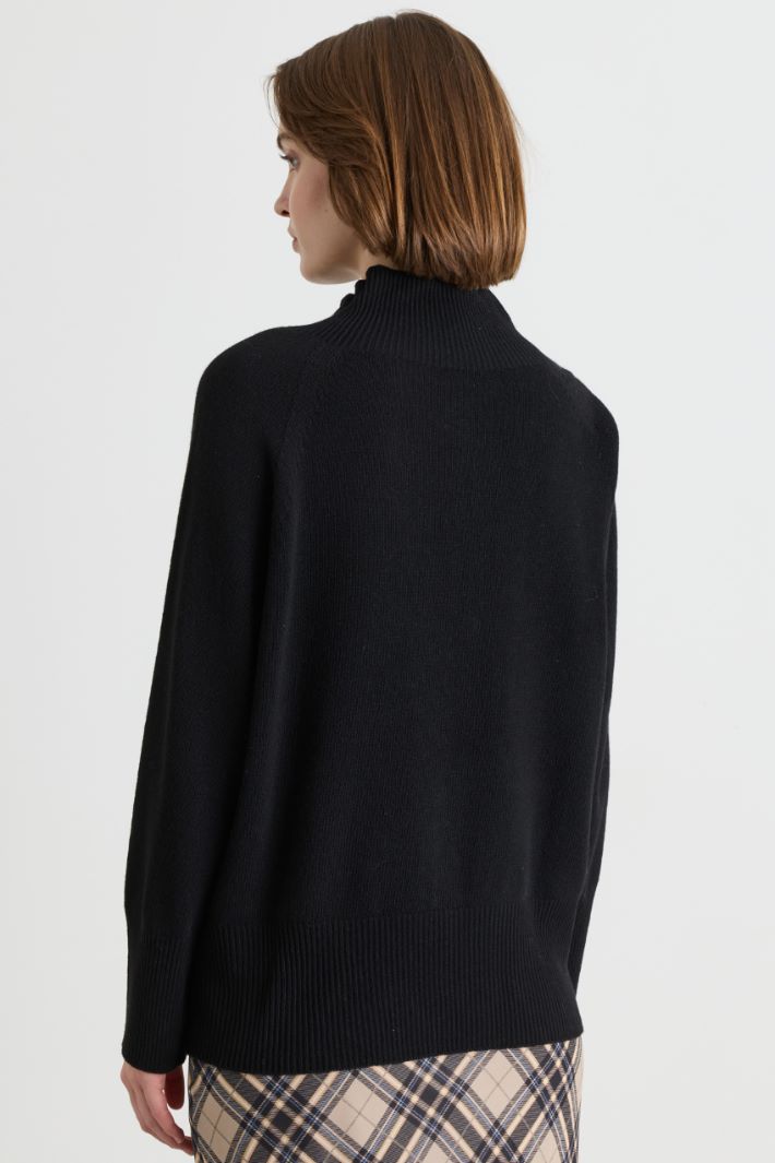 Maglia con collo alto - NERO - Intrend - 4