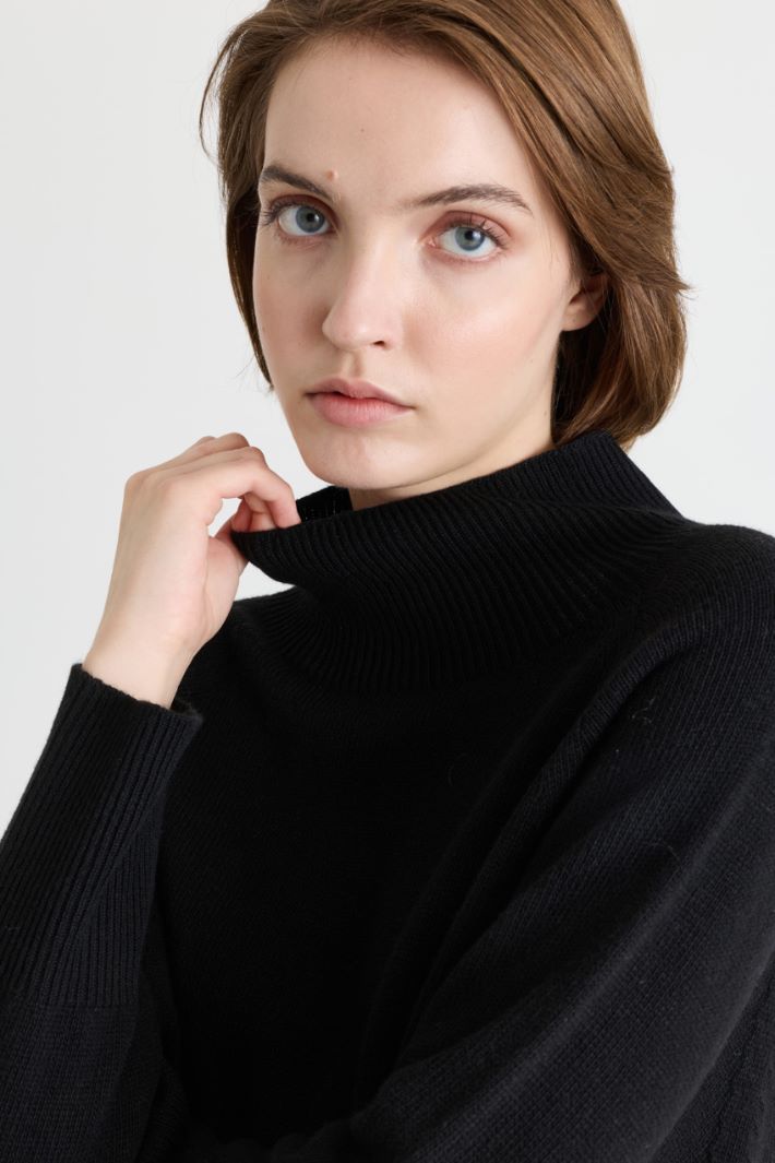 Maglia con collo alto - NERO - Intrend - 3
