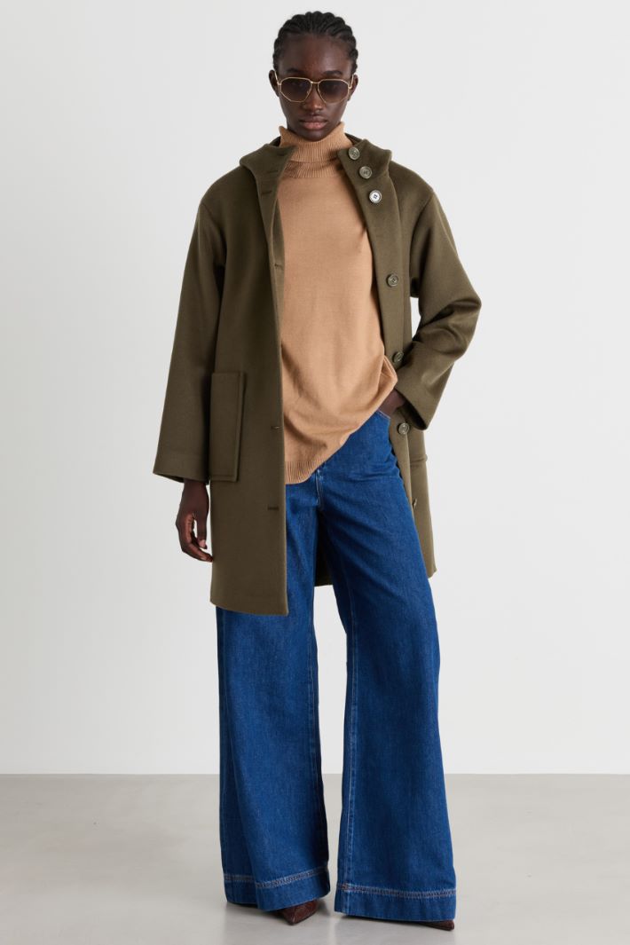 Maglia dolcevita oversize - CAMMELLO - Intrend