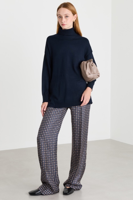 Jersey oversize de cuello vuelto - Intrend