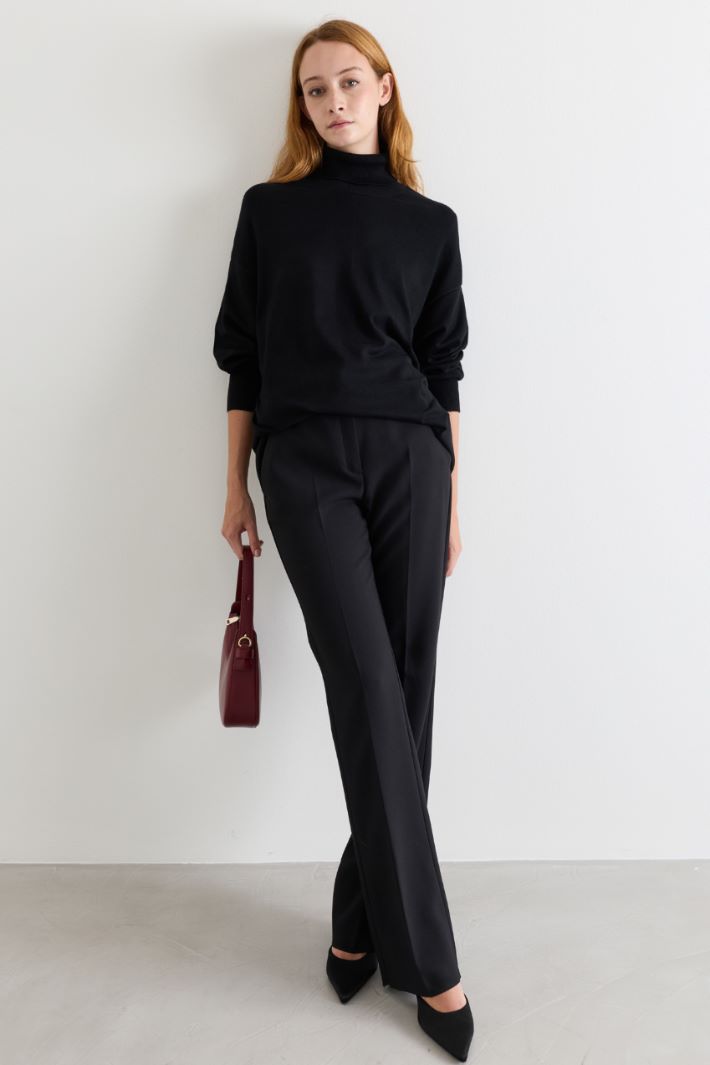 Maglia dolcevita oversize - NERO - Intrend