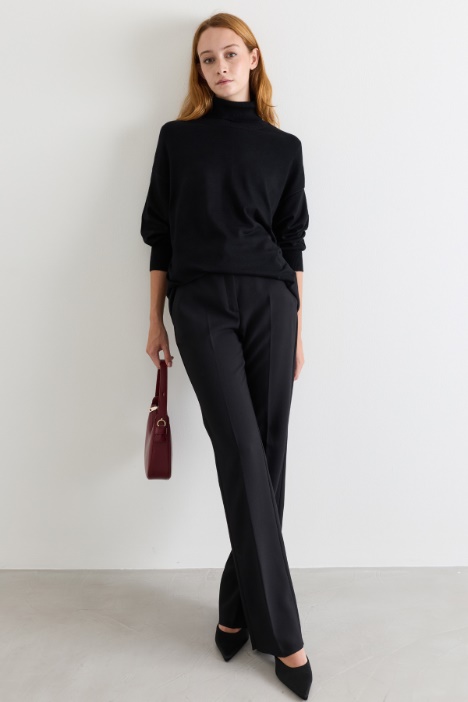 Jersey oversize de cuello vuelto - Intrend