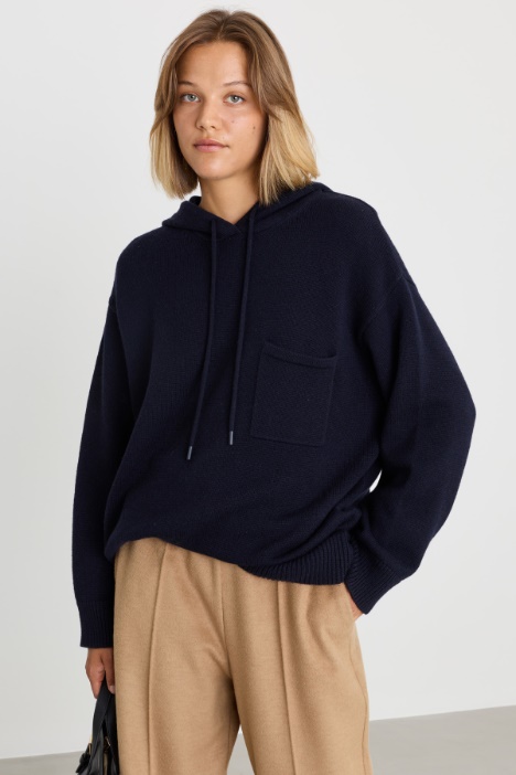 Knitted hoodie - Intrend