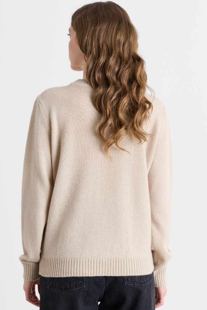 Intarsienpullover - BEIGE - Intrend - 4