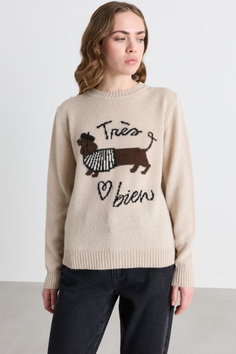 Pull à motif intarsia - Intrend