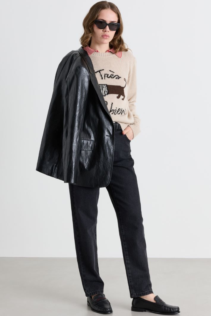 Intarsienpullover - BEIGE - Intrend