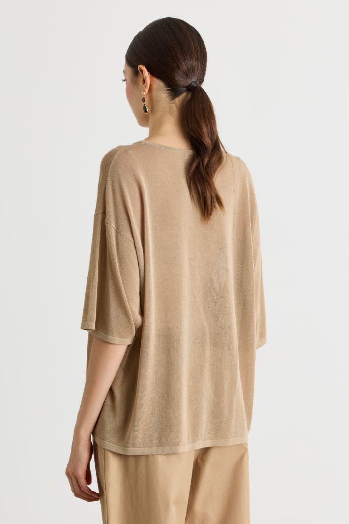 Maglia con gancio apribile - BEIGE - Intrend - 4