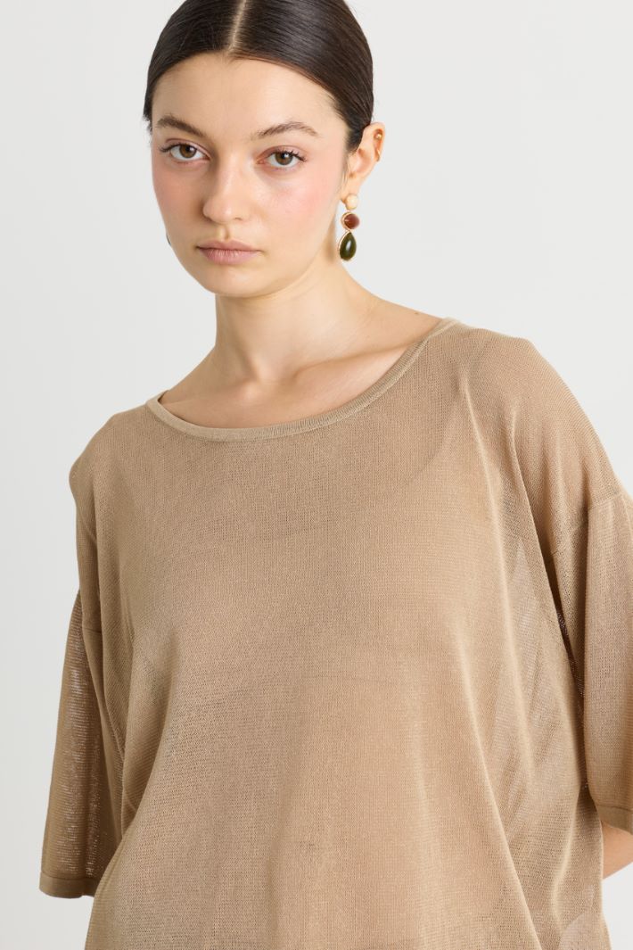 Maglia con gancio apribile - BEIGE - Intrend - 3
