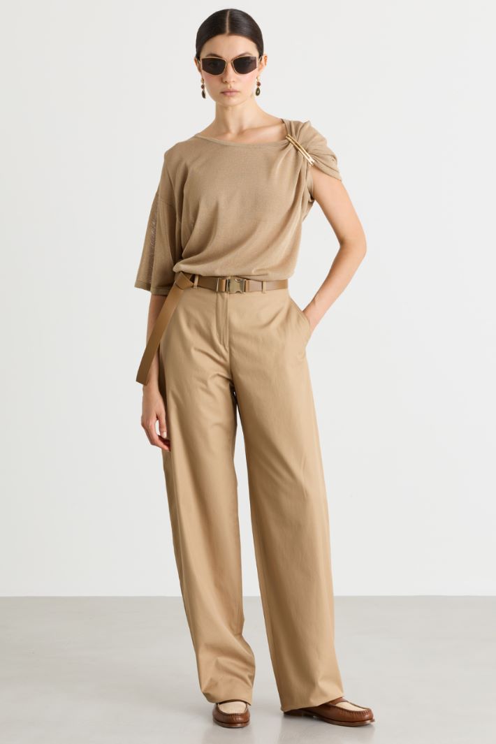 Maglia con gancio apribile - BEIGE - Intrend