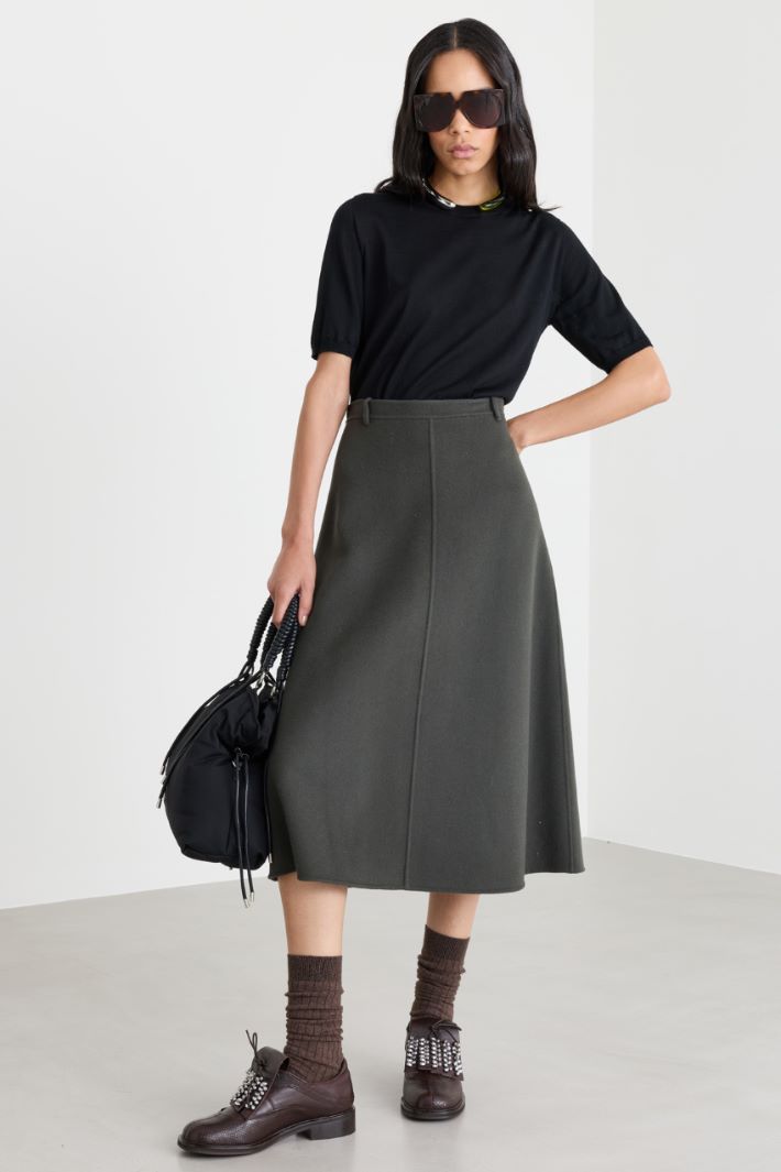 Short-sleeved jumper - BLACK - Intrend