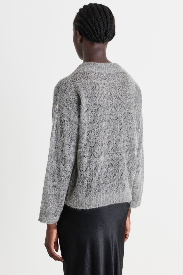 Maglia traforata - GRIGIO - Intrend - 4