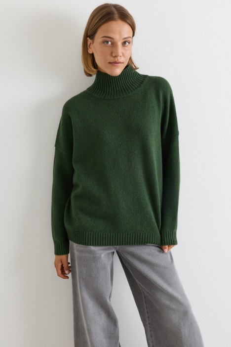 Oversized funnel-neck jumper - Intrend