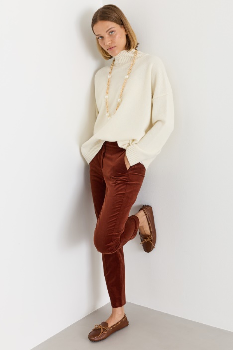 Maglia oversize con collo a cratere - Intrend
