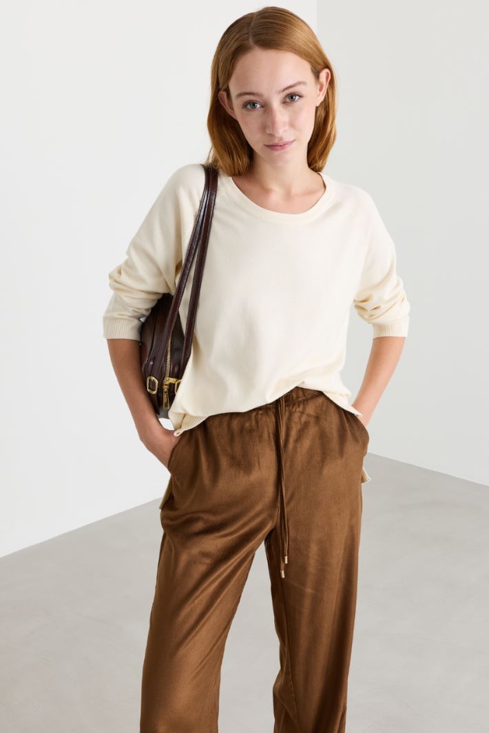 Maglia con manica raglan - BIANCO - Intrend - 2