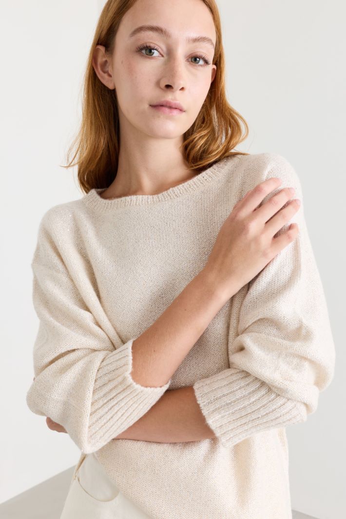 Maglia con spacchi - BIANCO - Intrend - 3