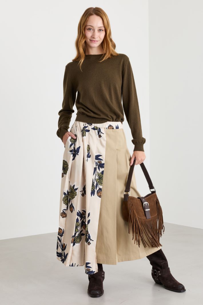 Maglia con scollo tondo - MARRONE - Intrend