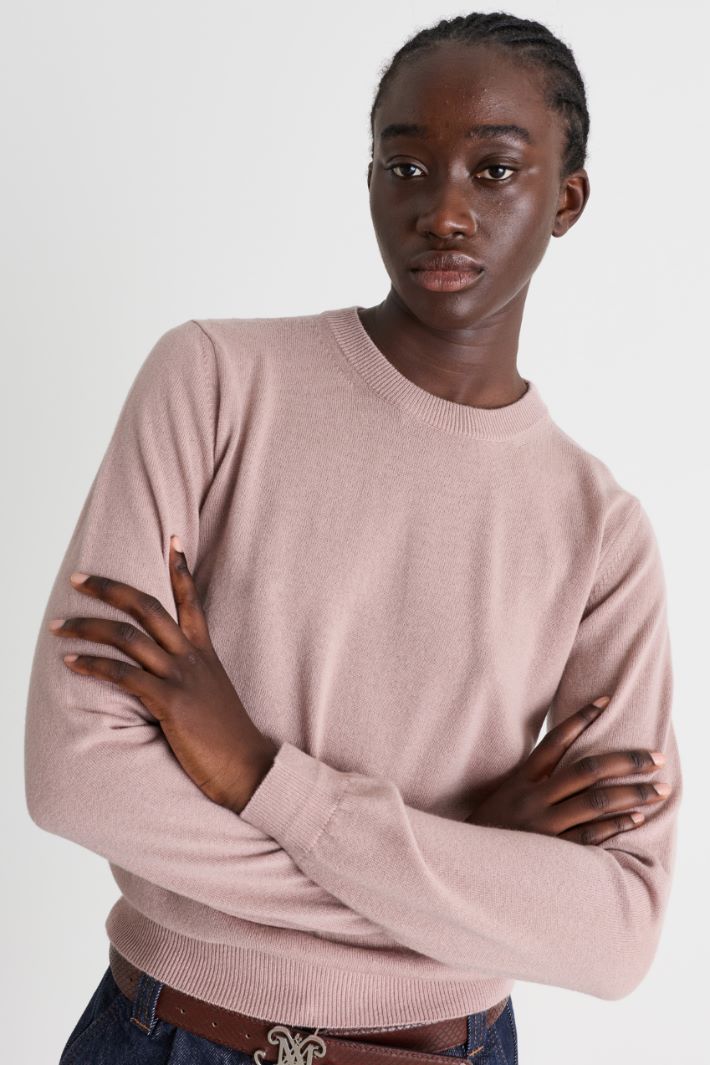 Maglia con scollo tondo - ROSA - Intrend - 3