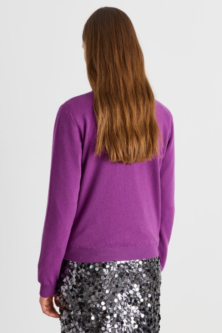 Round-neck jumper - VIOLET - Intrend - 4