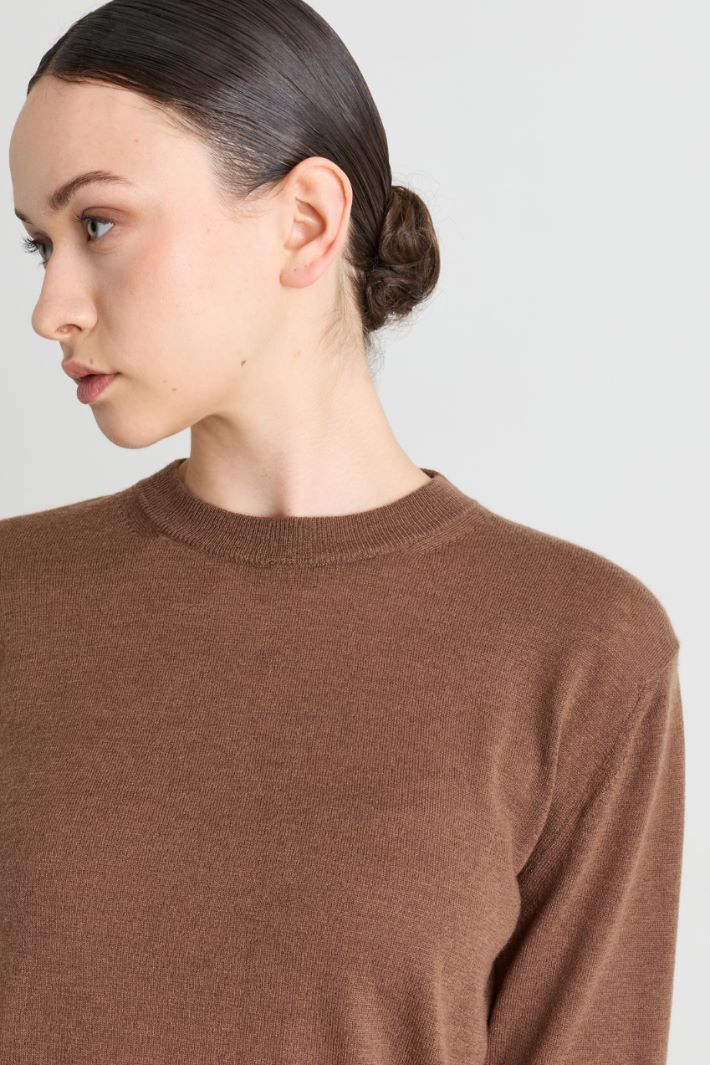 Maglia girocollo - MARRONE - Intrend - 3