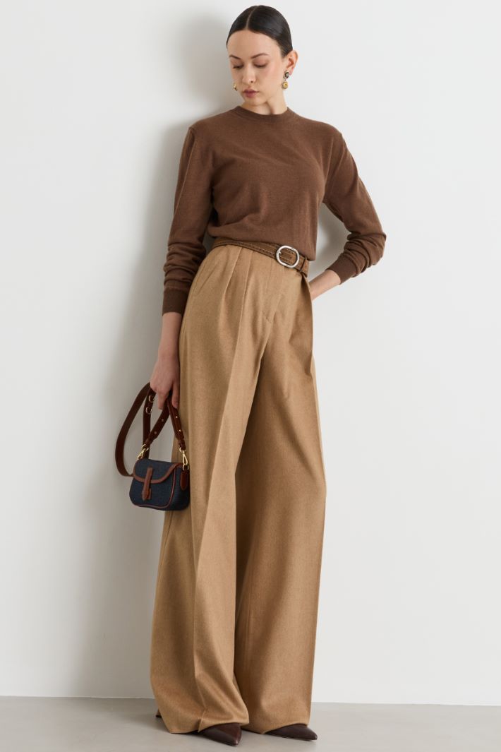 Maglia girocollo - MARRONE - Intrend