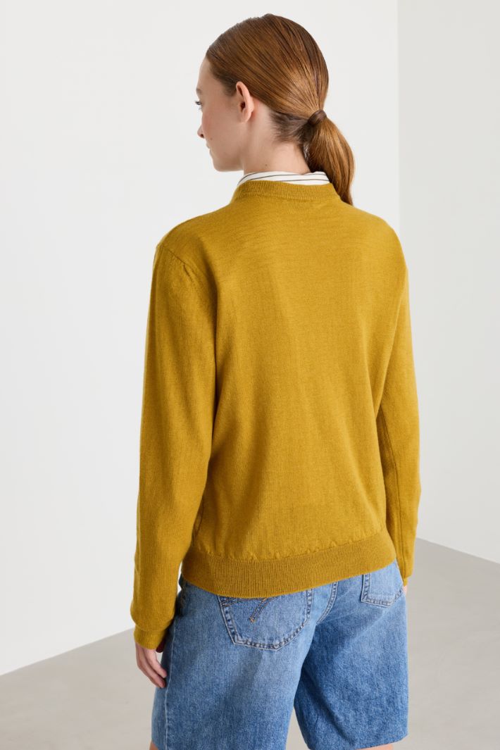 Maglia girocollo - GIALLO - Intrend - 4