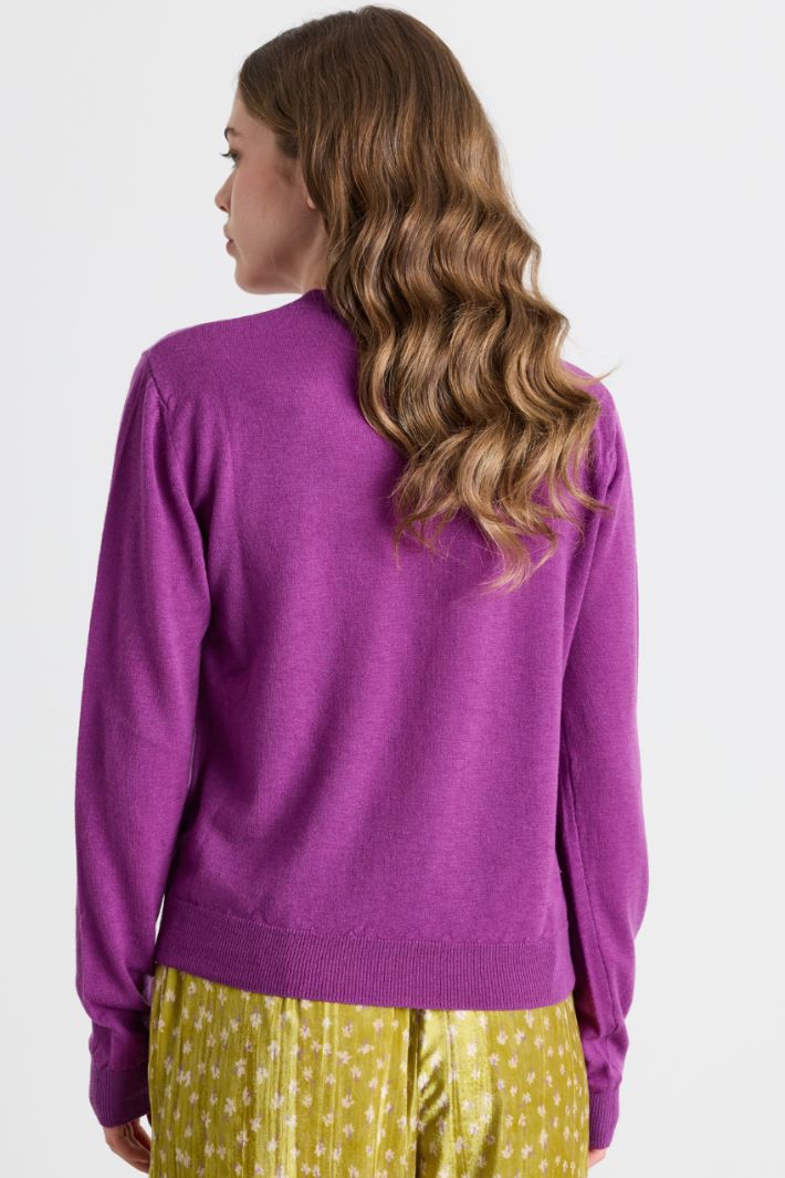 Maglia girocollo - VIOLA - Intrend - 4