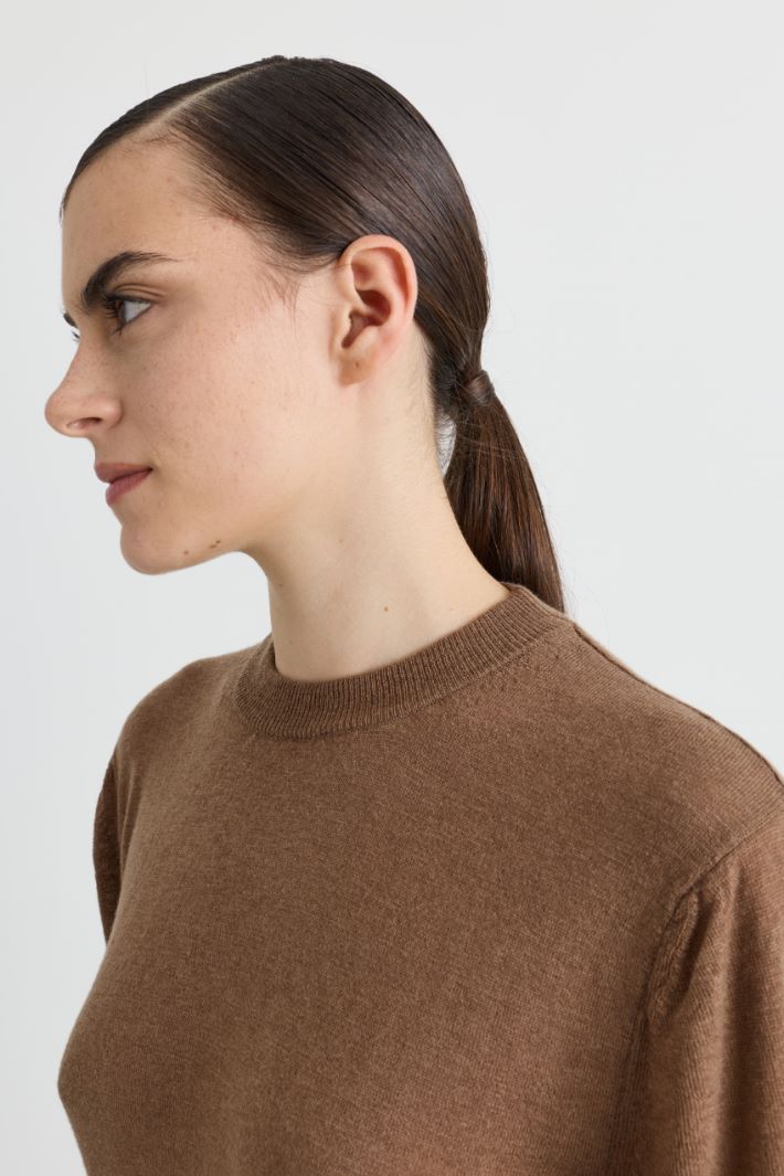 Maglia girocollo - MARRONE - Intrend - 3