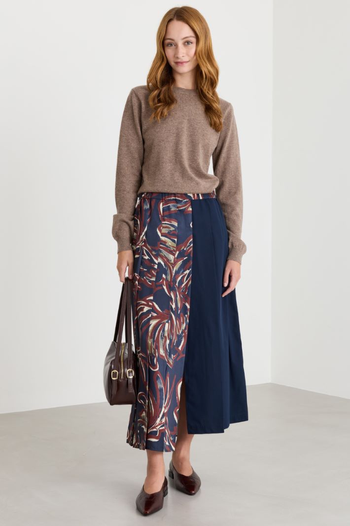 Maglia con scollo tondo - BEIGE - Intrend