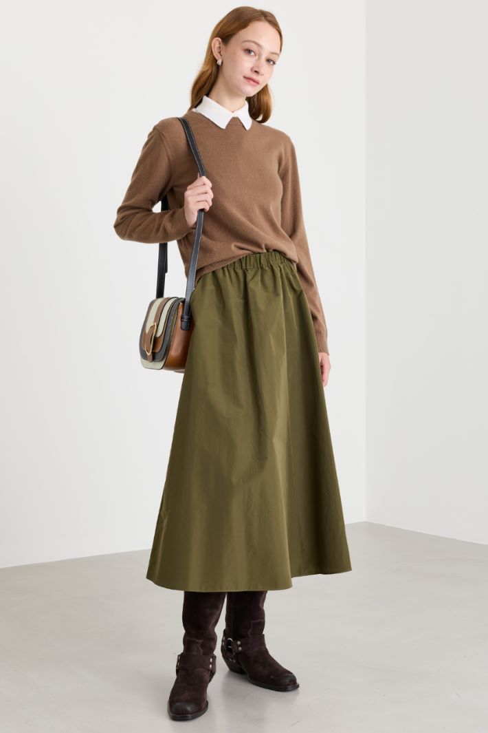 Maglia con scollo tondo - CAMMELLO - Intrend