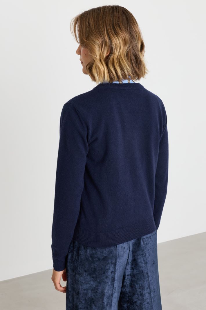 Pull à col rond - BLEU - Intrend - 4