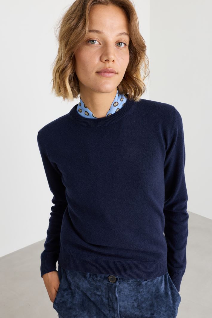 Pull à col rond - BLEU - Intrend - 3