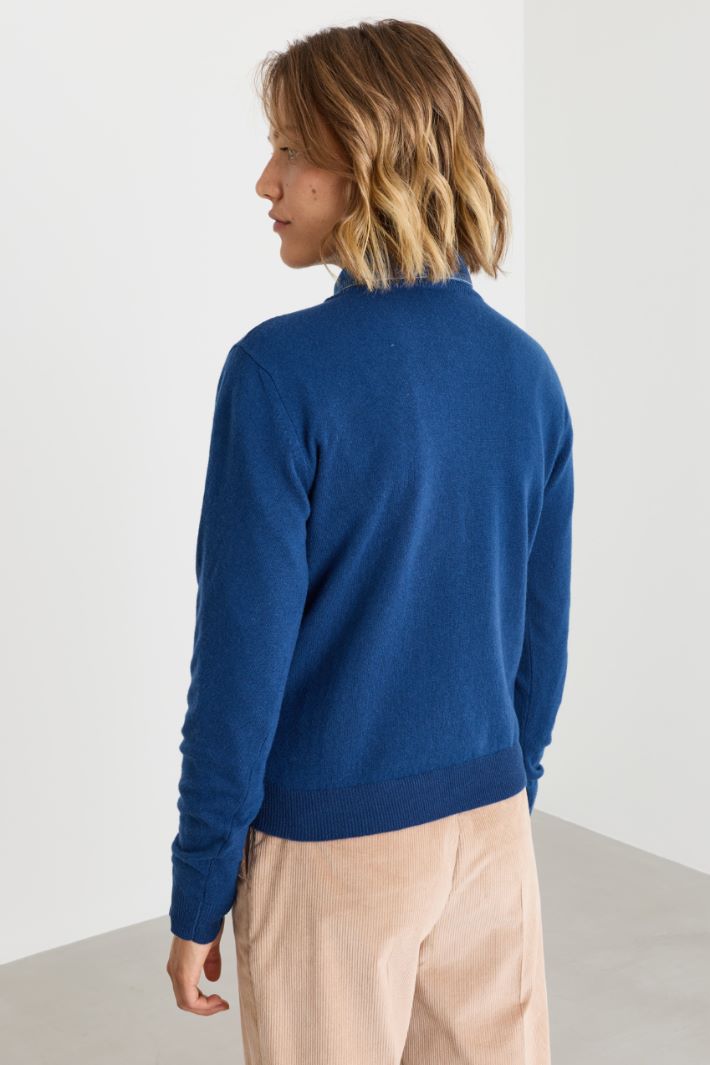 Pull à col rond - BLEU - Intrend - 4