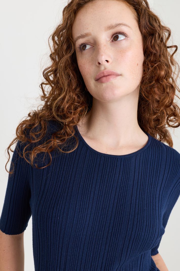 Maglia a coste - BLU - Intrend - 3