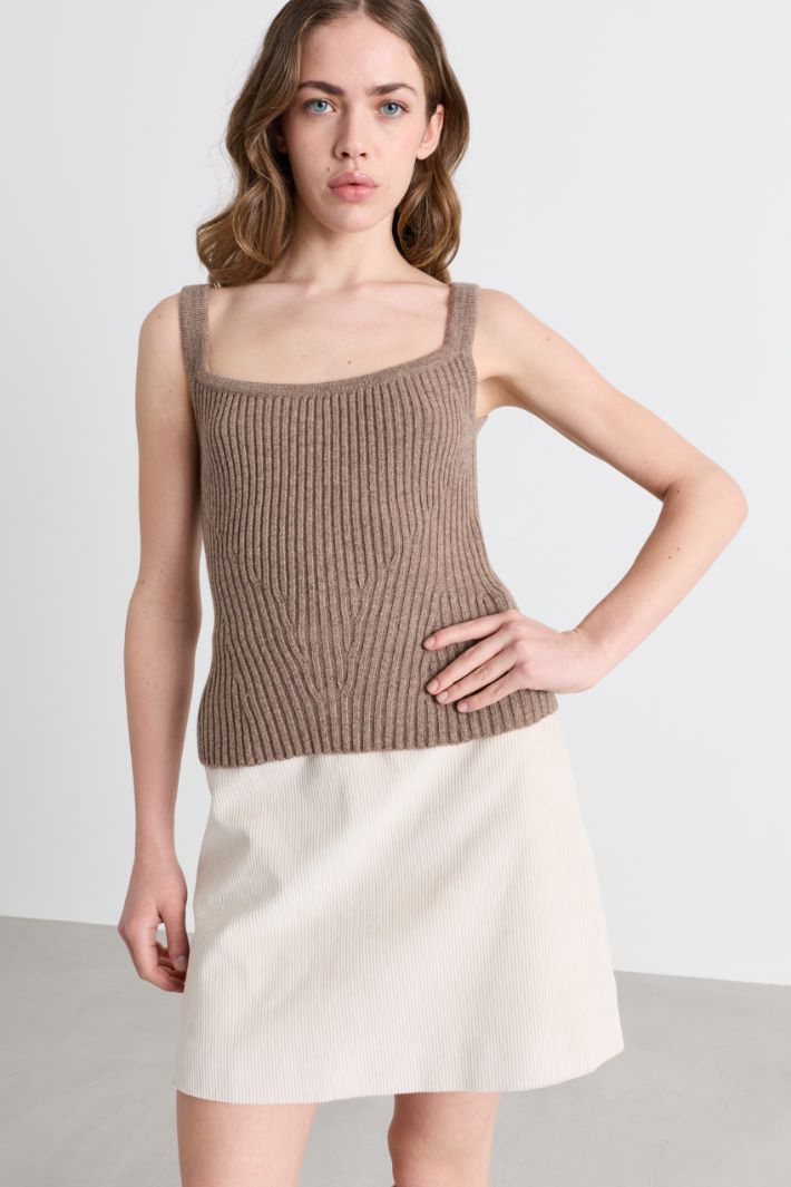 Top in maglia - MARRONE - Intrend - 2