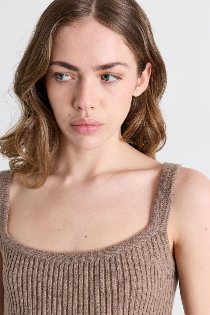 Top in maglia - MARRONE - Intrend - 3