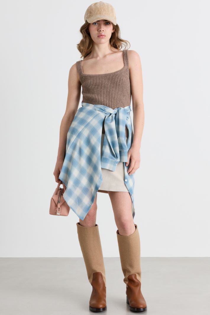 Top in maglia - MARRONE - Intrend