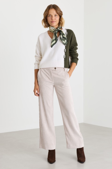 Pullover mit Intarsien-Zopfmuster - Intrend