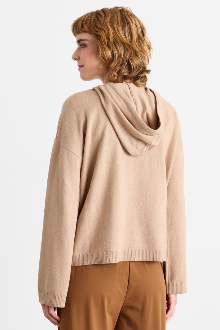 Hooded Jumper - CAMEL - Intrend - 4