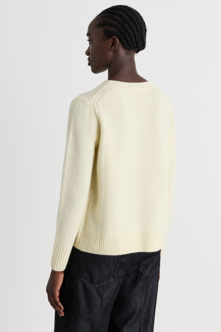 Maglia con profili a coste - BEIGE - Intrend - 4