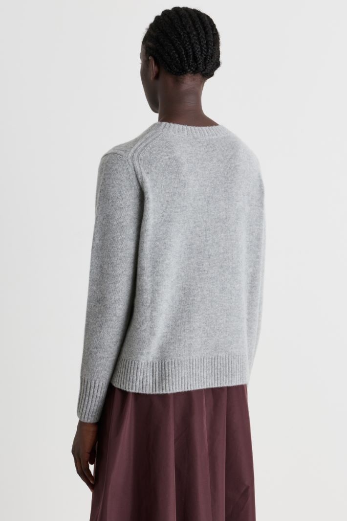Maglia con profili a coste - GRIGIO - Intrend - 4