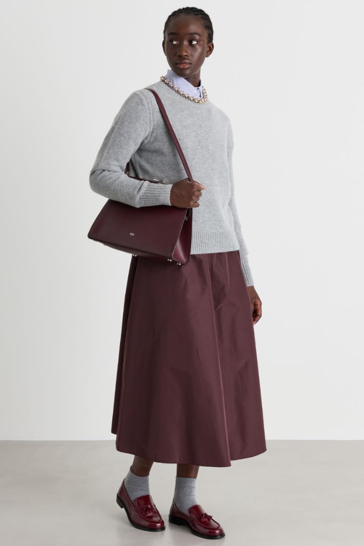 Maglia con profili a coste - GRIGIO - Intrend
