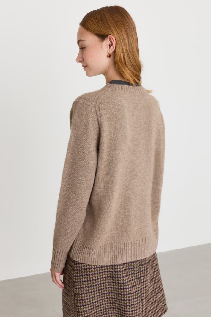 Maglia con profili a coste - CAMMELLO - Intrend - 4